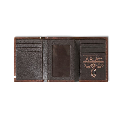 Ariat Two Tone Logo Trifold Wallet