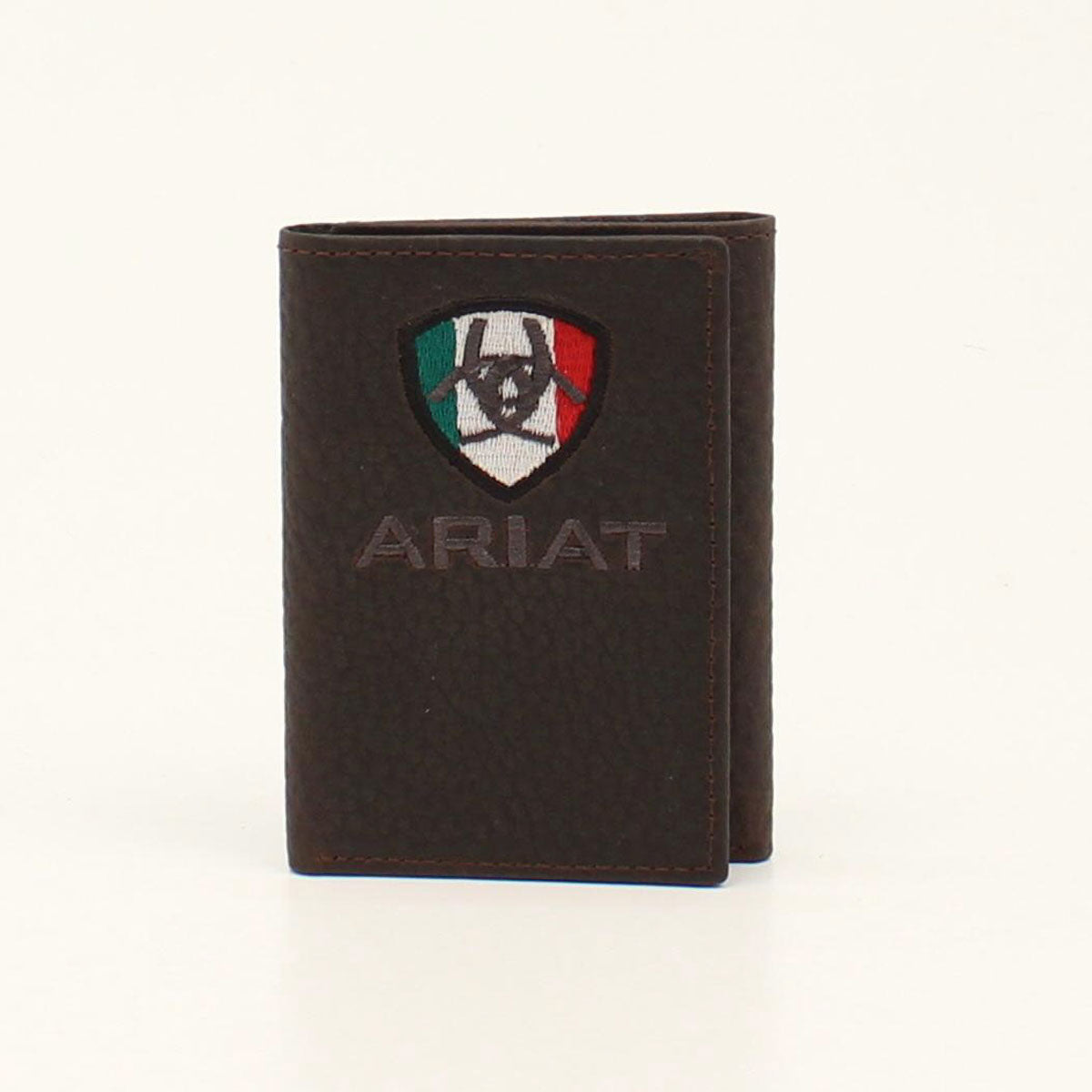 Ariat Mexico Flag Logo Trifold Wallet