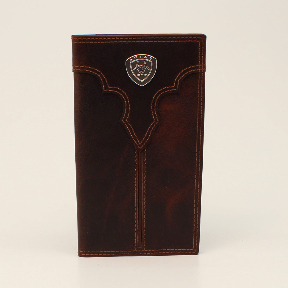 Ariat Center Bump Rodeo Wallet Brown