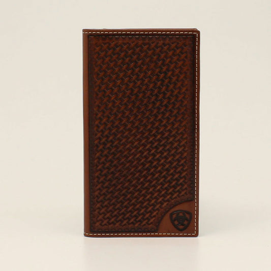 Ariat Basket Weave Print Rodeo Wallet