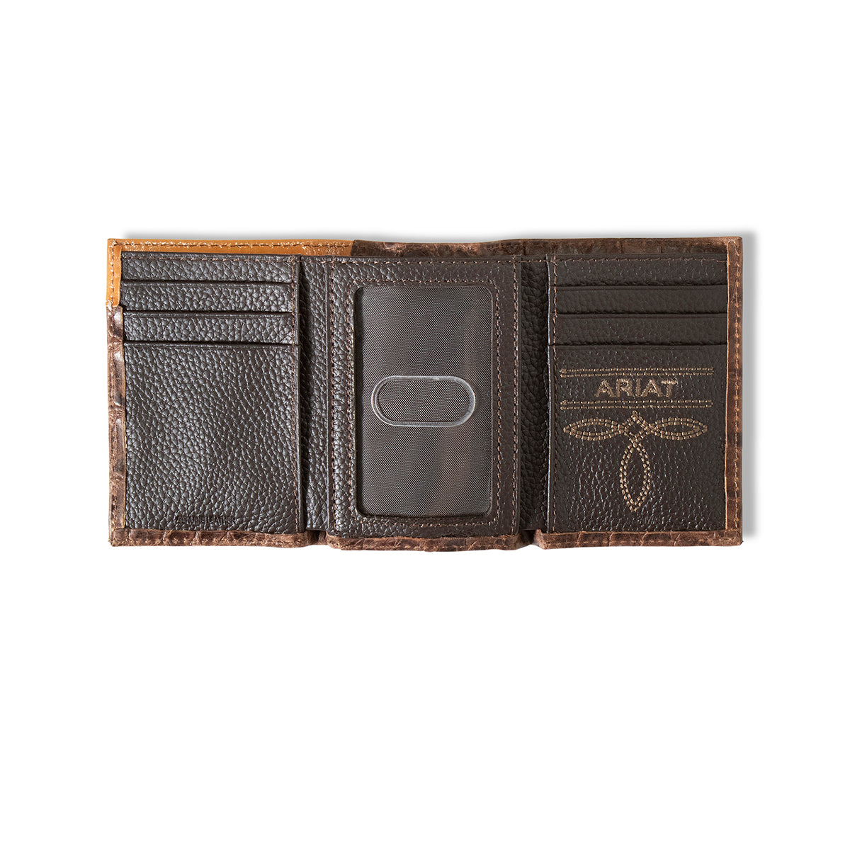 Ariat Floral/Crocodile Trifold Wallet