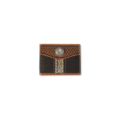 Ariat Woven Stripe Western Rope Trim Bi Fold Wallet