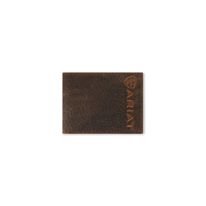 Ariat Bull Hide Brown Bifold Wallet