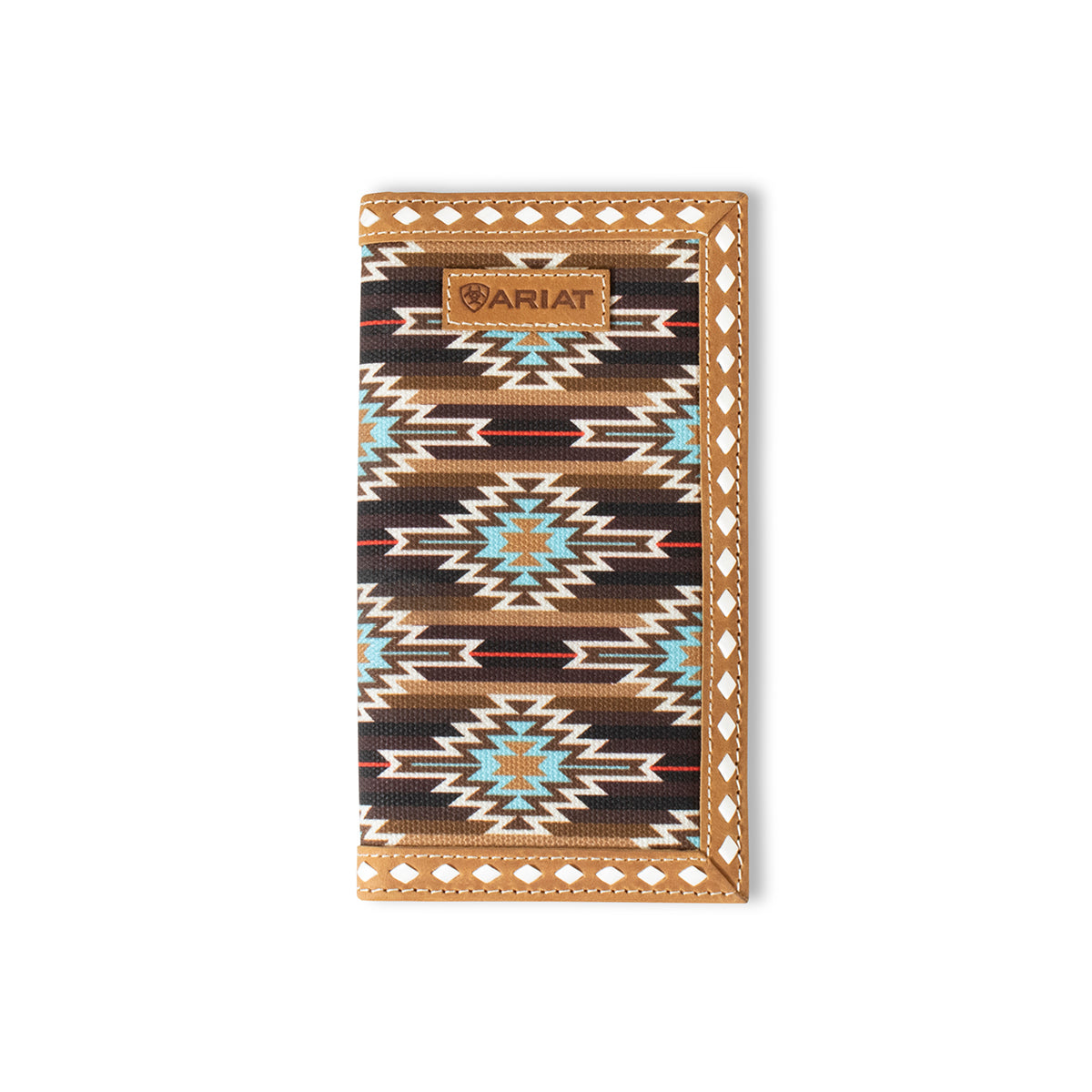 Ariat Tan/Southwest Print Rodeo Wallet