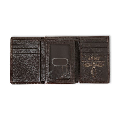 Ariat Black/Tan Aztec Trifold Wallet