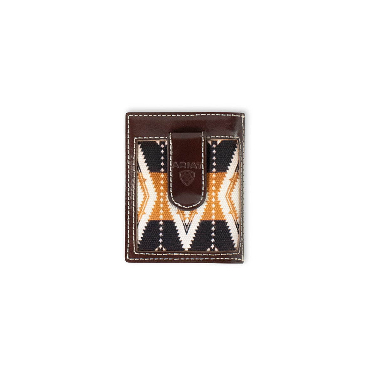 Ariat Black/Tan Aztec Bifold Money Clip
