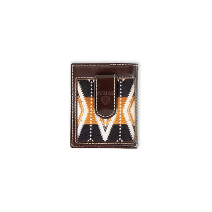Ariat Black/Tan Aztec Bifold Money Clip