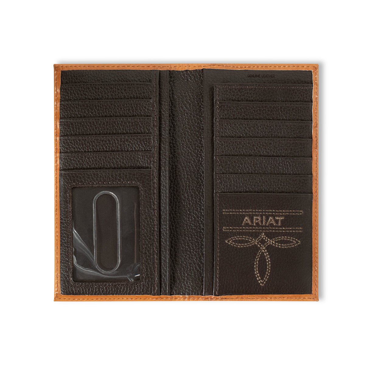 Ariat Floral Embossed Tan Rodeo Wallet