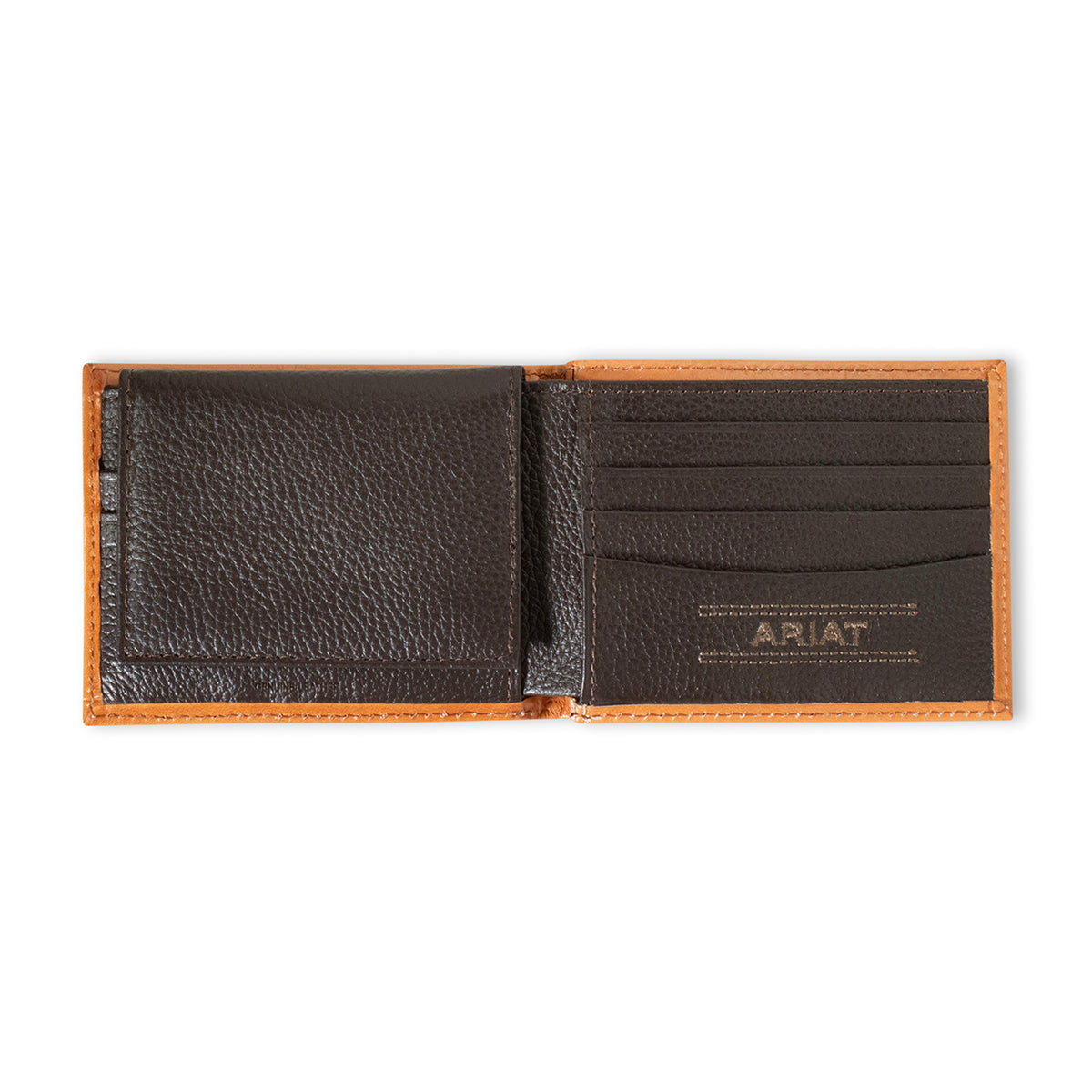 Ariat Floral Embossed Tan Bifold Wallet