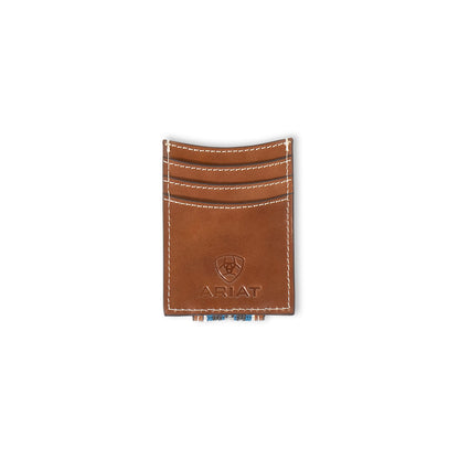 Ariat Blue Aztec Money Clip Card Case