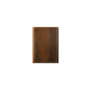 Ariat Mens Trifold Wallet Boot Stitch Overlay Brown
