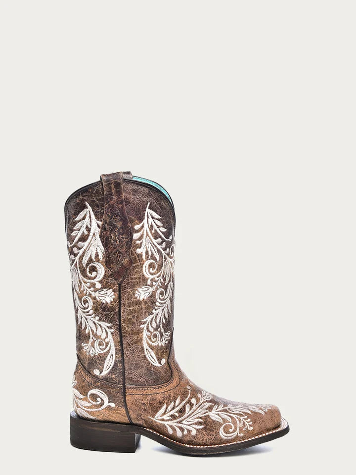 Corral Glow in the Dark Embroidered Square Toe