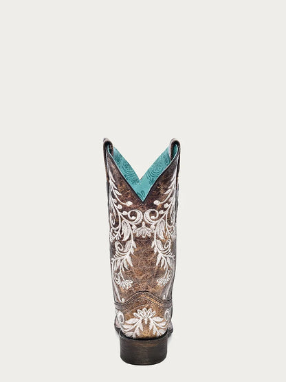 Corral Glow in the Dark Embroidered Square Toe