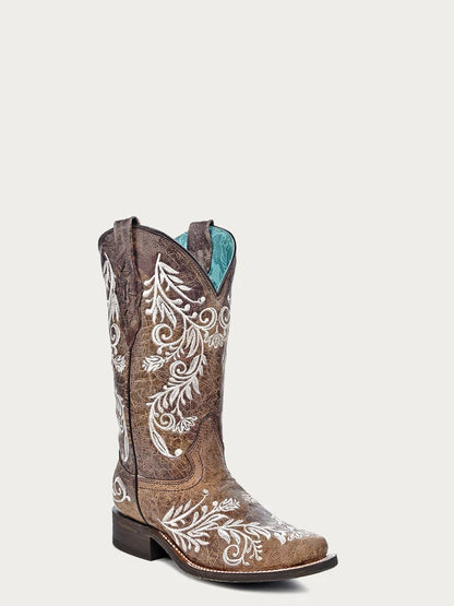 Corral Glow in the Dark Embroidered Square Toe
