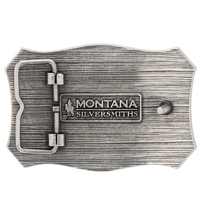 Attitude Longhorn Crest Filigree Attitude Belt Buckle