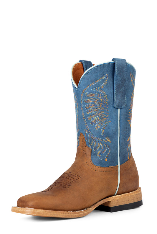 Anderson Bean Dark Brown Barcelona/Blue Barcelona Square Toe