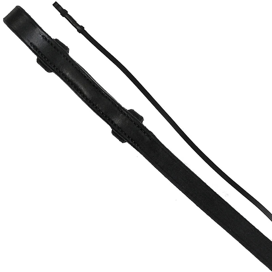 Exselle Elite Smooth Curb Reins Black