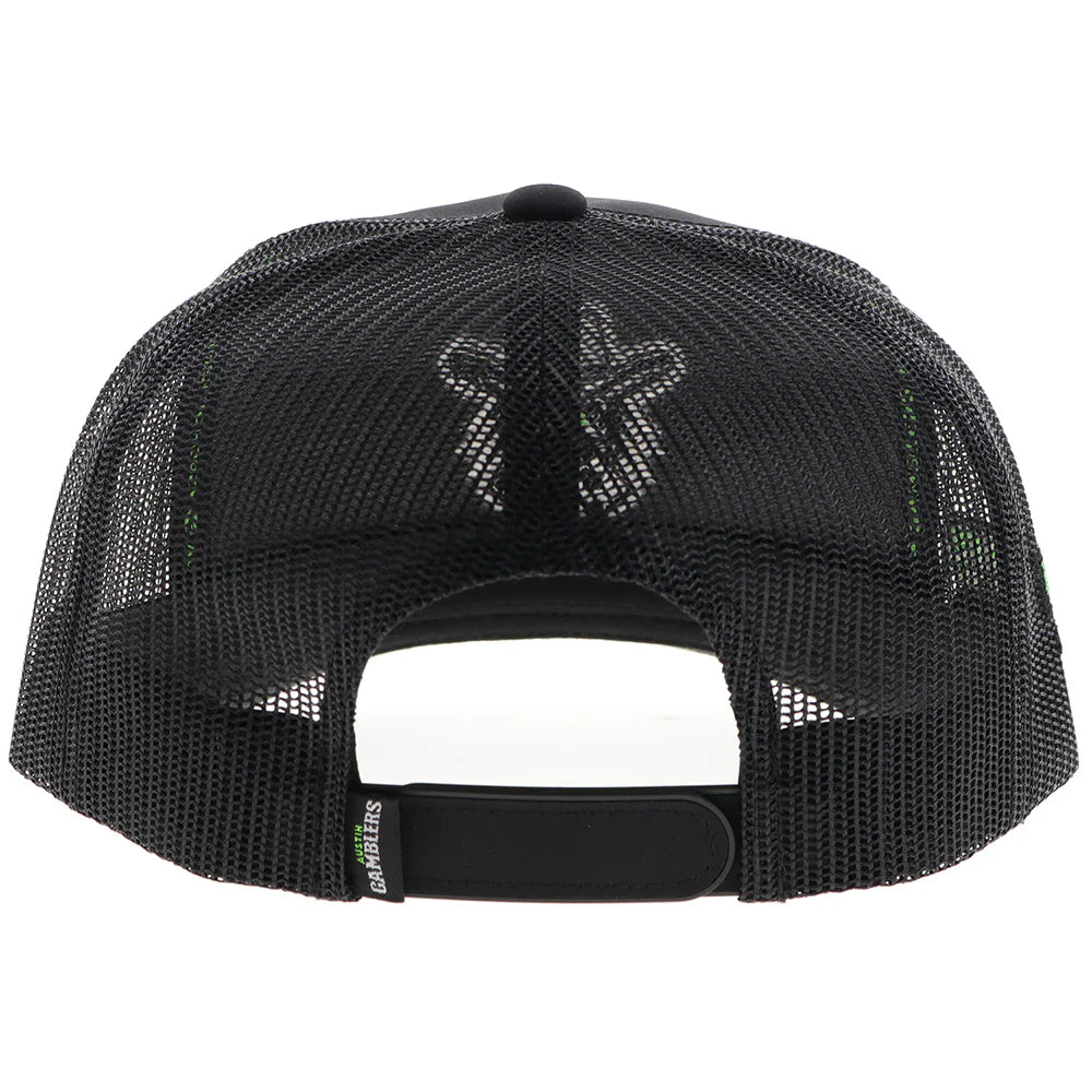 Hooey Austin Gamblers Hat Black with White Logo
