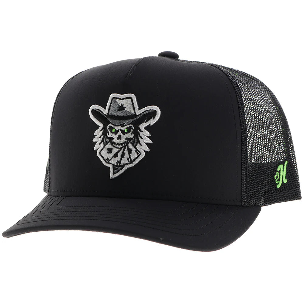 Hooey Austin Gamblers Hat Black with White Logo
