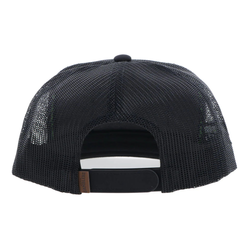 Hooey Austin Gamblers Hat Black with ATX Leather Patch