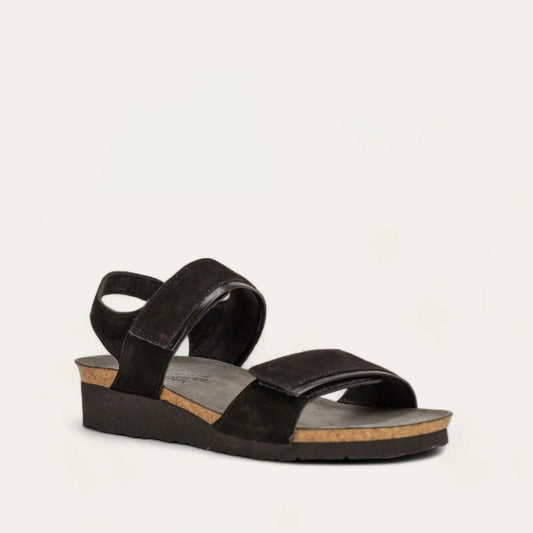 Naot Aisha Black Madras Black Nubuck