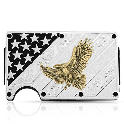 Montana Big Bold Stripes American Made Credit Card and Cash Case