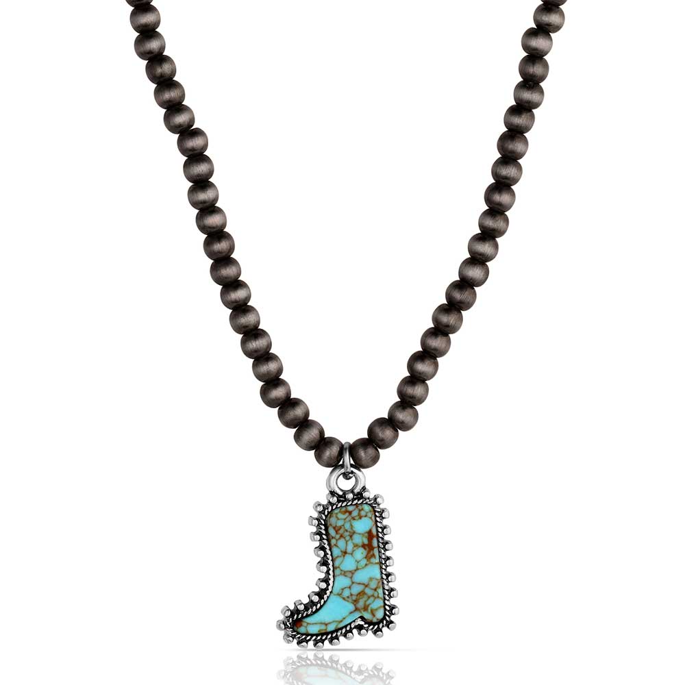 Attitude Boot Scootin' Turquoise Necklace