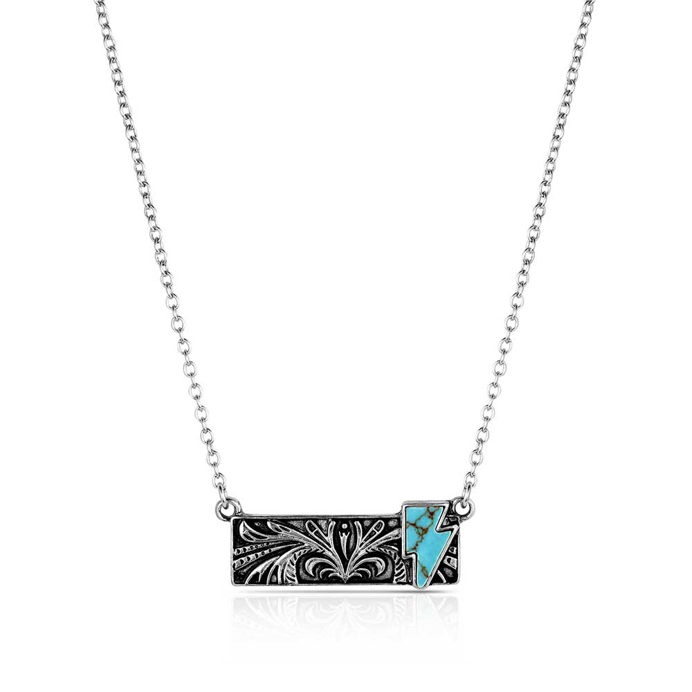 Attitude Blue Northern Bar Necklace
