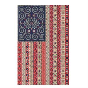 Evergreen Americana BOHO Applique House Flag