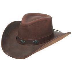 Alamo Brown Leather Hat