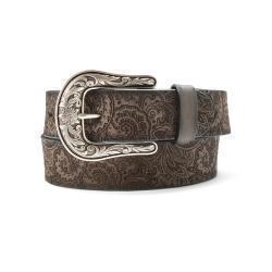 Ariat Ladies Laser Cut Paisley Black Belt