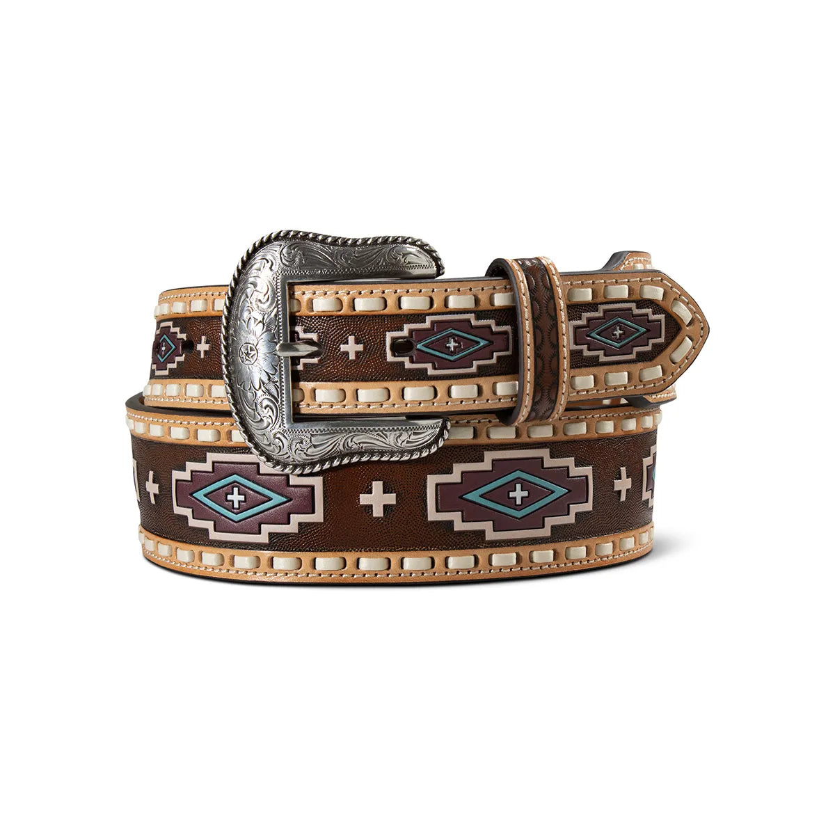 Ariat Southwestern Step Laced Multi Color Belt