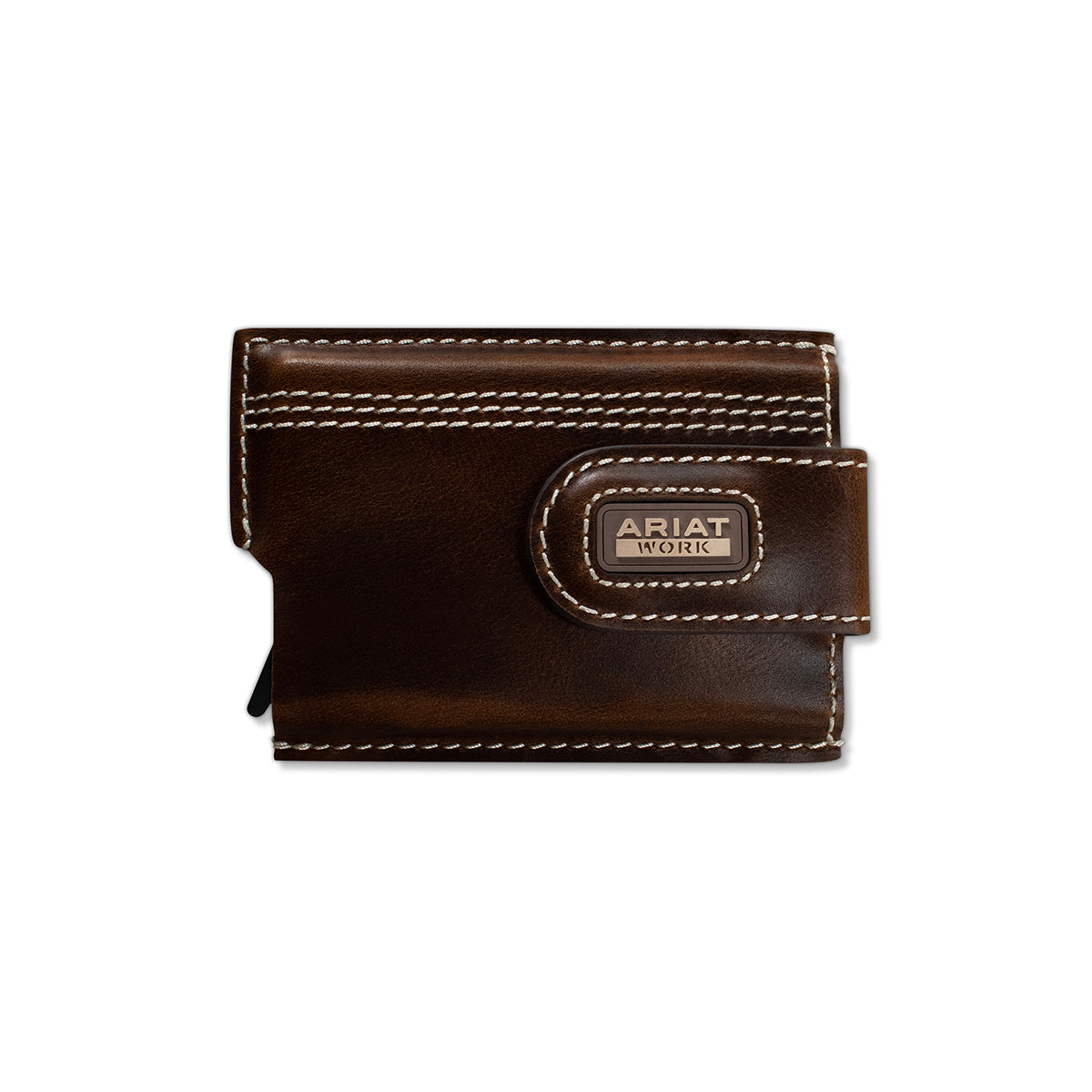 Ariat Work Mens Utility Wallet Triple Stitch Brown