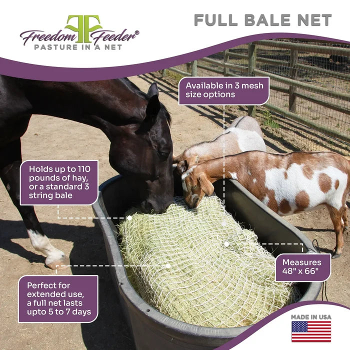 Freedom Feeder Full Bale Slow Feed Hay Net