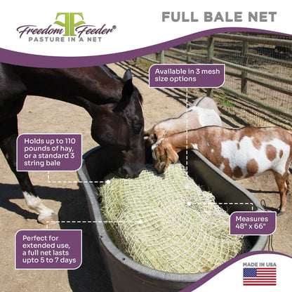 Freedom Feeder Full Bale Slow Feed Hay Net