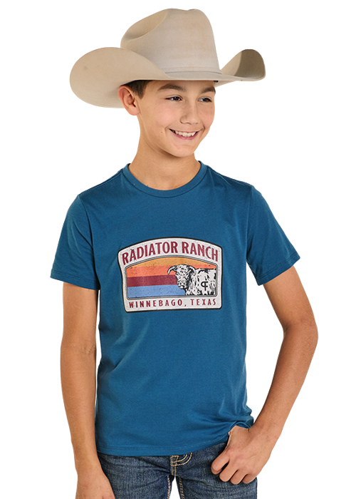 Dale Brisby Kids Radiator Ranch Tee Blue