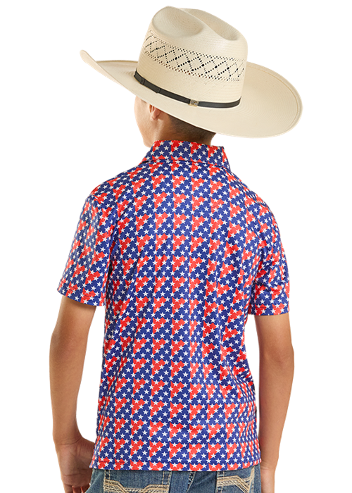 Rock & Roll Americano Printed Polo