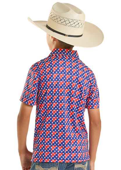 Rock & Roll Americano Printed Polo