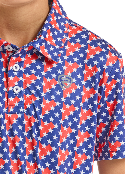 Rock & Roll Americano Printed Polo