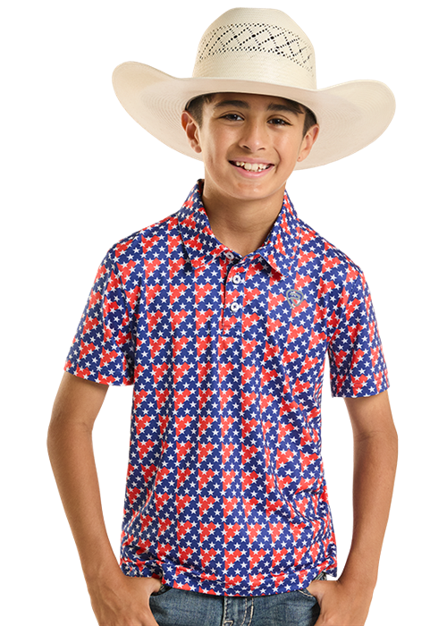 Rock & Roll Americano Printed Polo