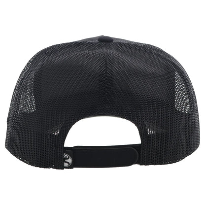 Hooey Bad Company 5 Panel Trucker Snapback Hat Black/Green