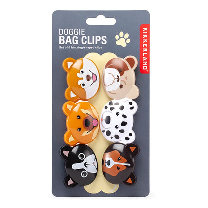 Kikkerland Doggie Bag Clips Set of 6