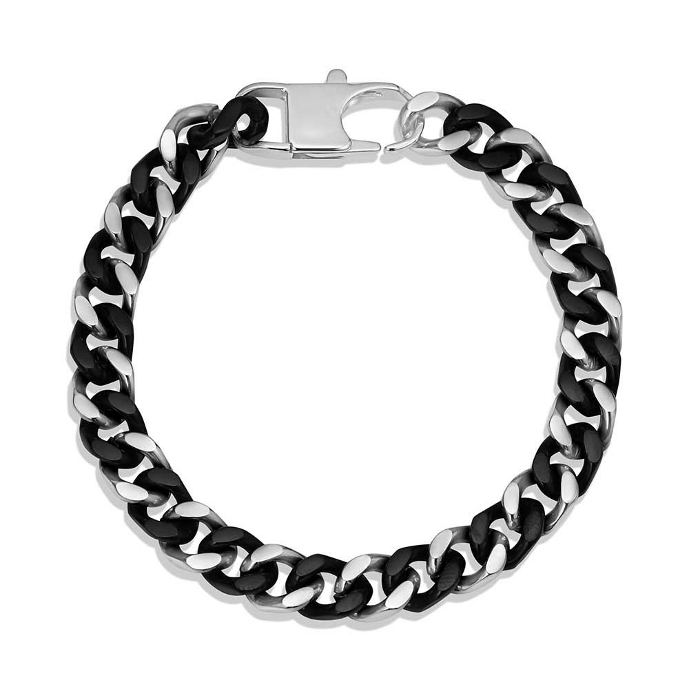 Montana Two Tone Cuban Link Chain Bracelet
