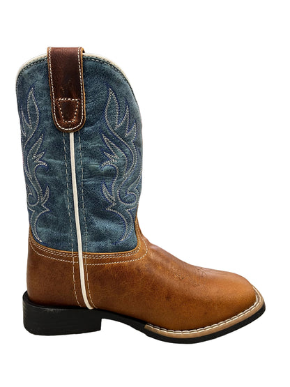 Abilene Kids Blue/Brown Boots