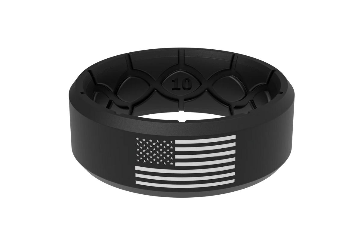 Groove Life Edge American Black White Flag