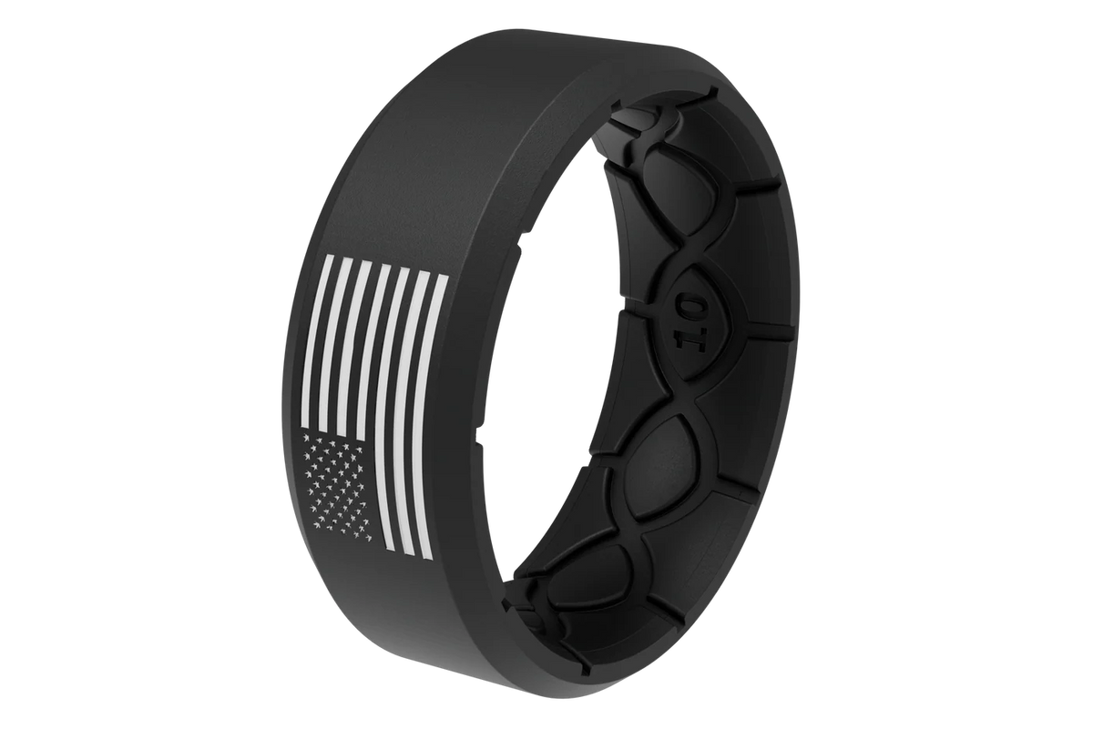 Groove Life Edge American Black White Flag