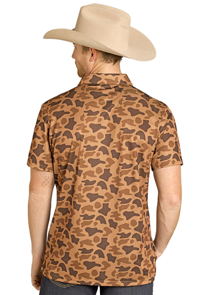 Rock & Roll Camo Printed Polo