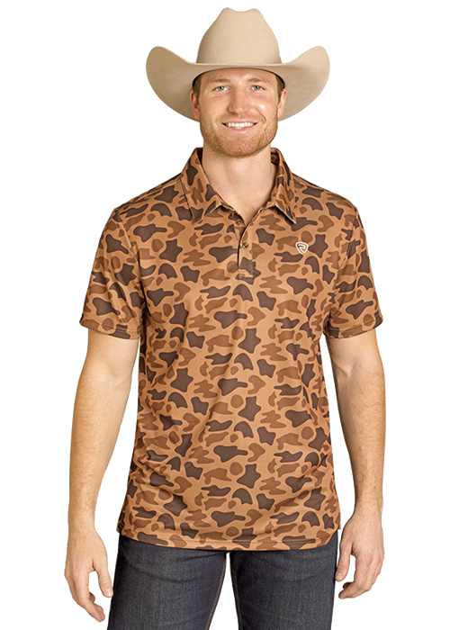 Rock & Roll Camo Printed Polo