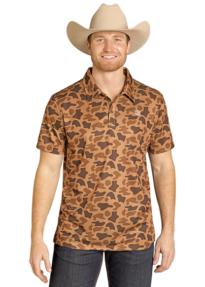 Rock & Roll Camo Printed Polo