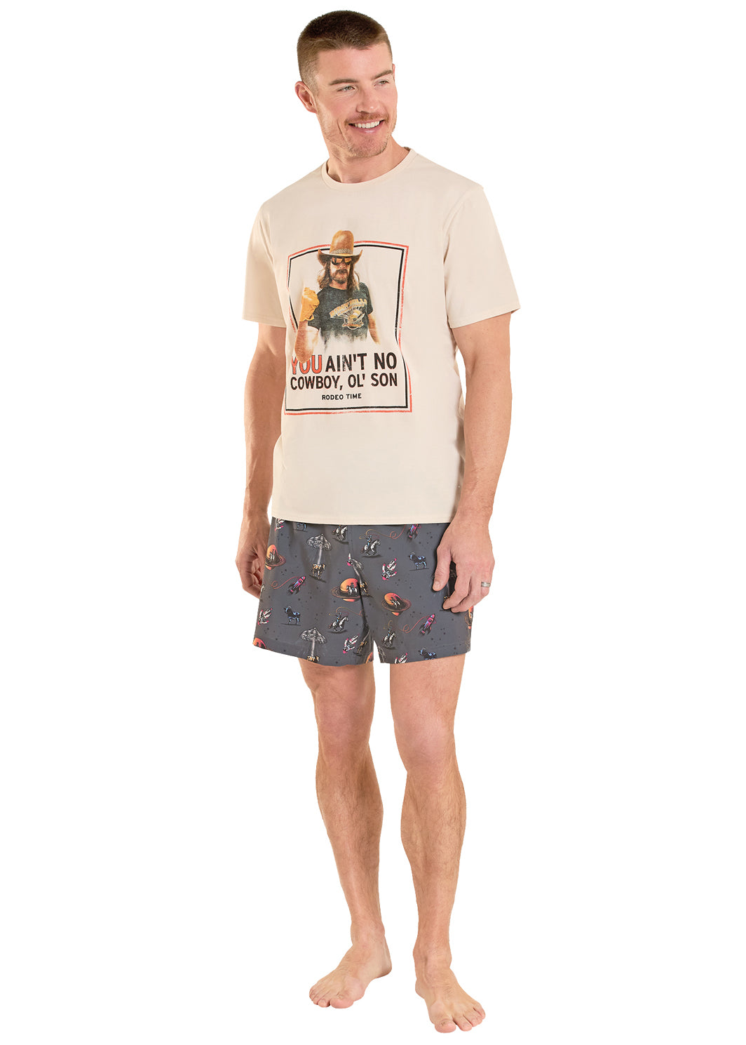Panhandle Space Cowboy Swim Board Short with Liner